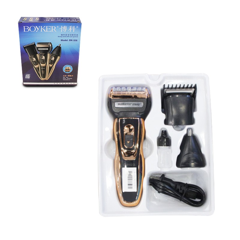 Boyker Multifuction Shaver & Hair Clipper 3in1 BK-328