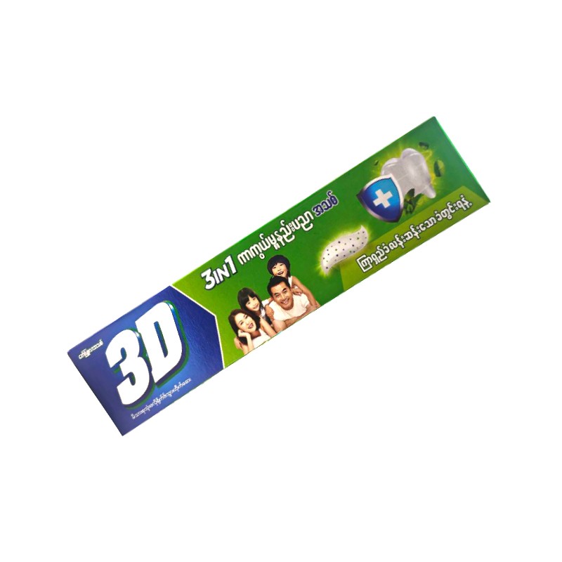 3D Long-Lasting Fresh Breath Toothpaste Green 150g