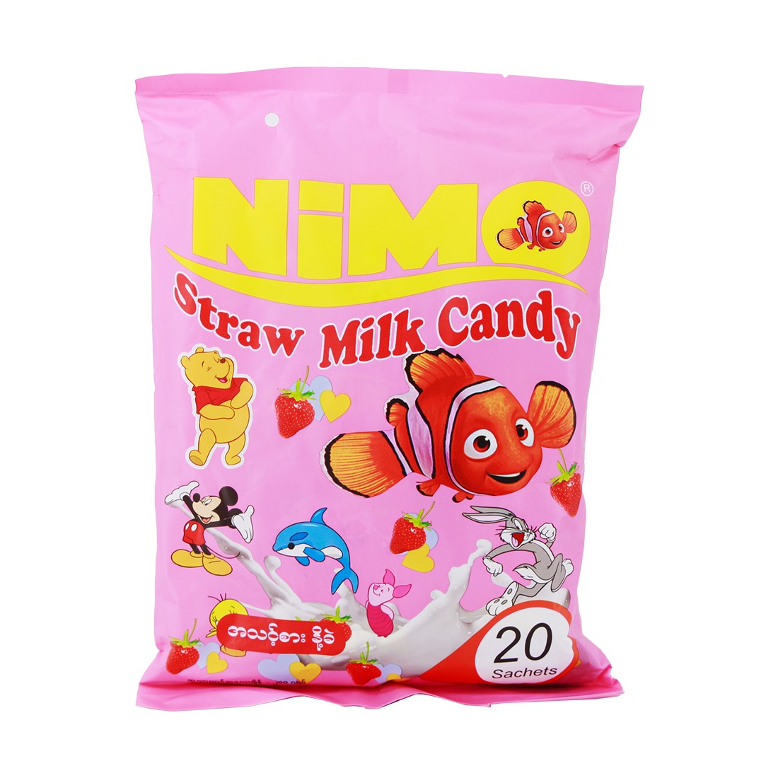 Nimo Strawberry Milk Candy 10g