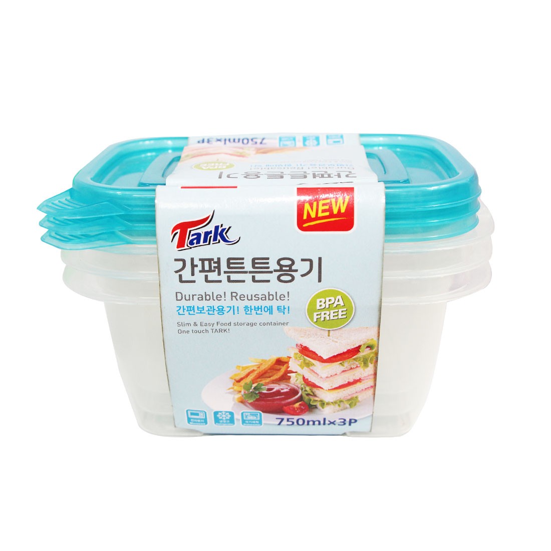 Tark Food Storage Container 750ml*3P