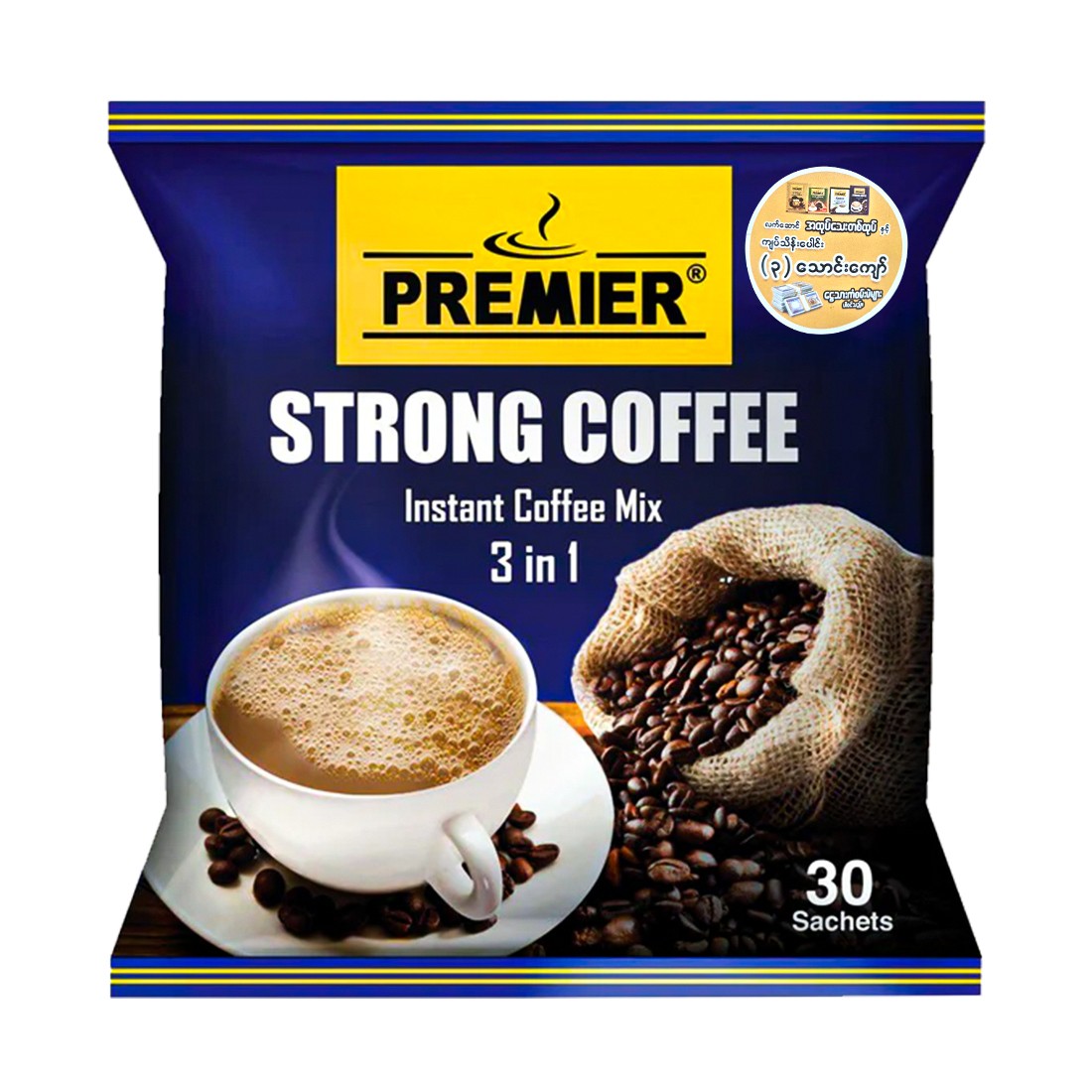 Premier 3 in 1 Strong Coffee Mix 30pcs