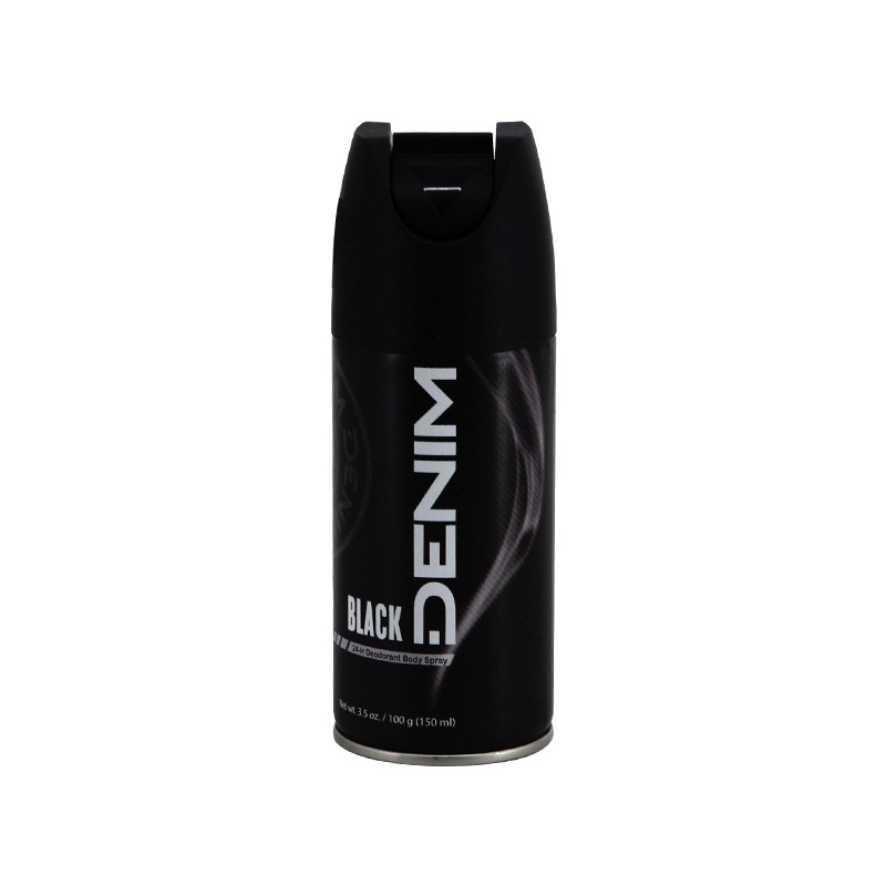 Denim Deodorant Body Spray 150ml (Black)