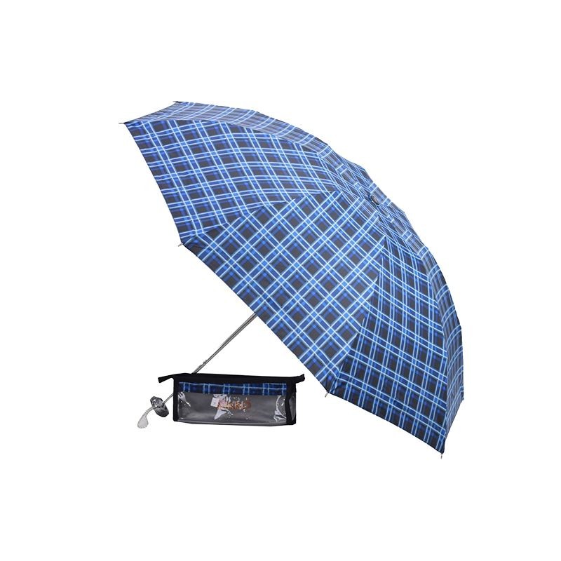 Nikko Checkered Folding Umbrella