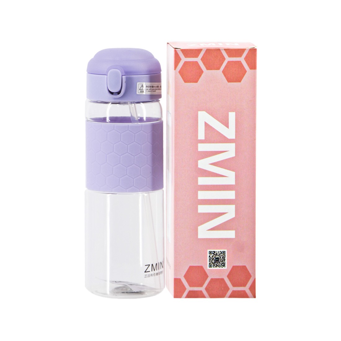 Zmin Straw Water Bottle (580ml)