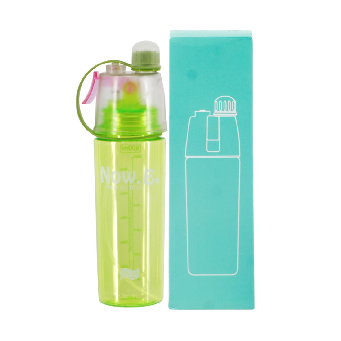 Now.E New Button Water Bottle (600ml)