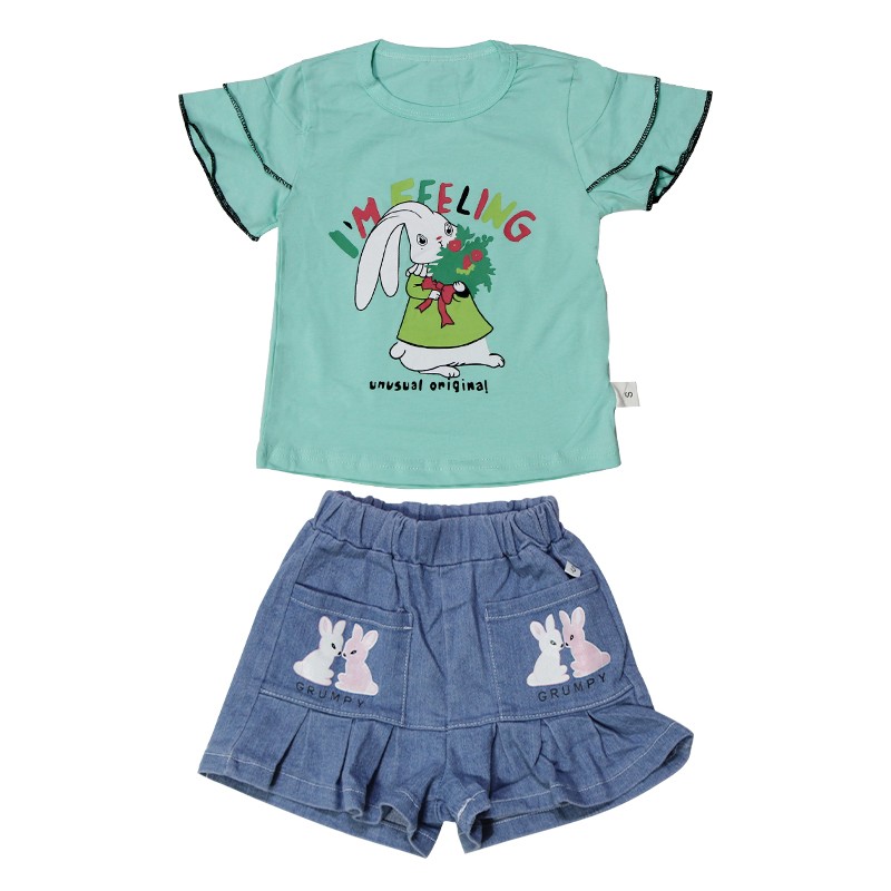 T-shirt & Jeans Pants (3C 818)