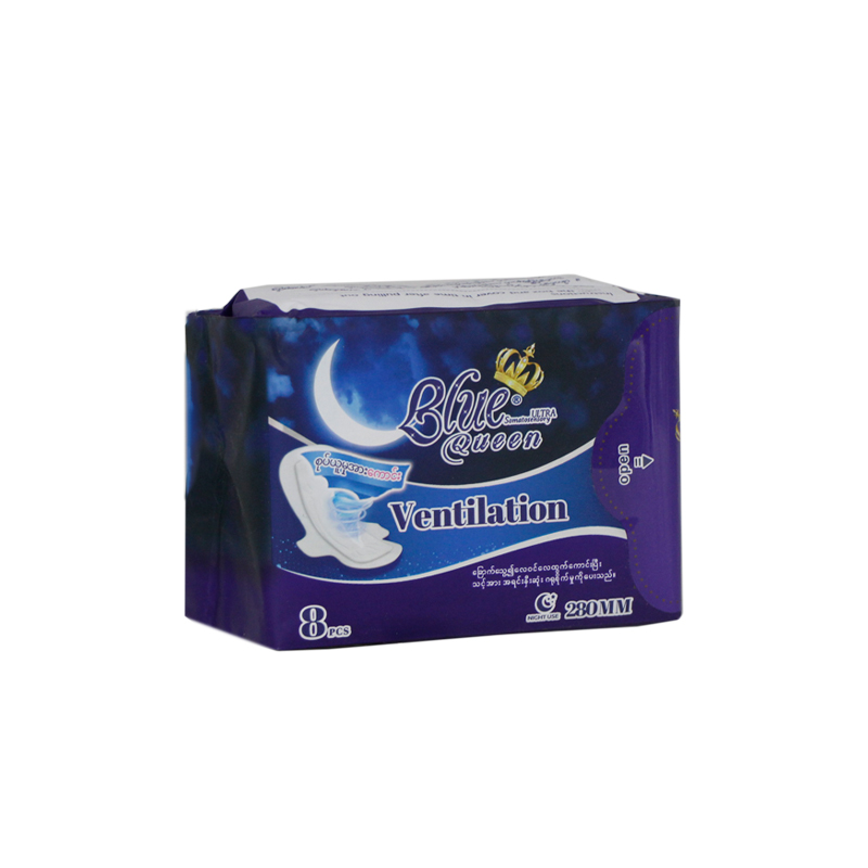 Blue Queen Cotton Night Pad 280mm(8pcs)