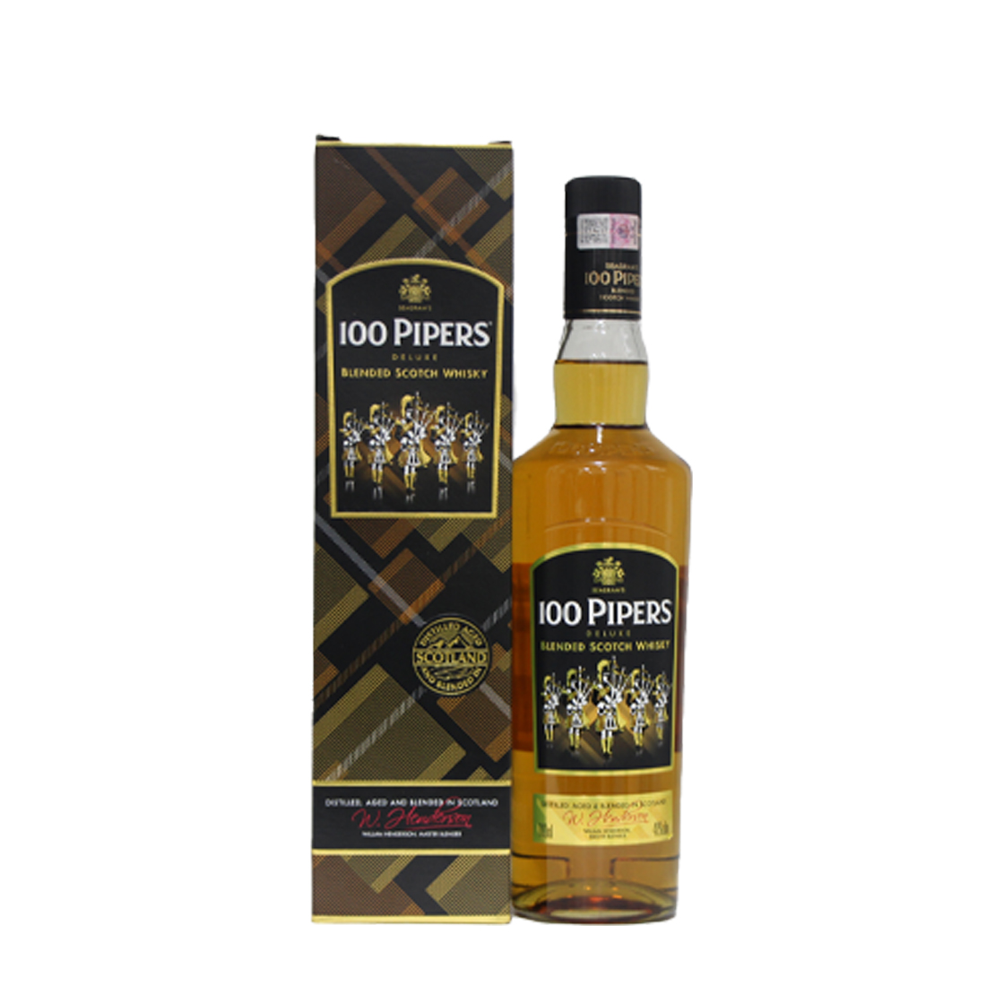 100 Pipers Deluxe Blended Whisky 700ml