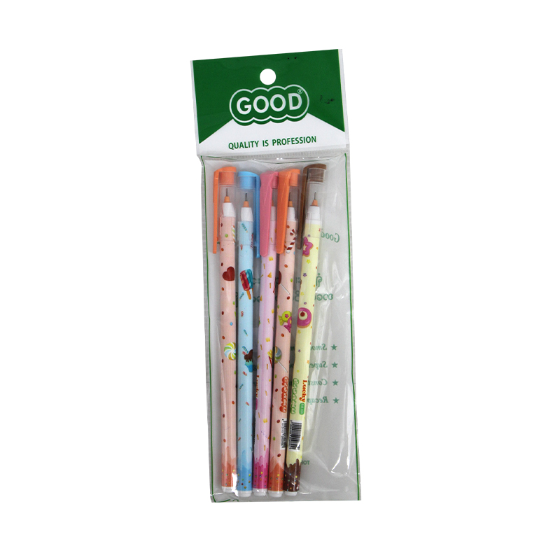 Good Lucky Creamy Ball Pen Blue 5pcs