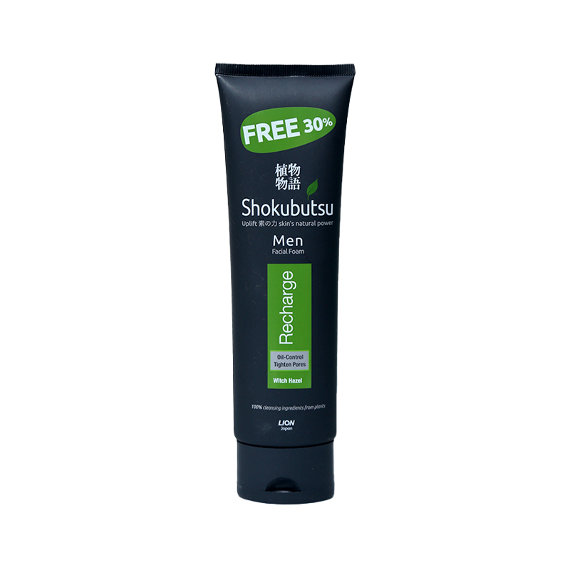 Shokubutsu Men Facial Foam 130g (Recharge)