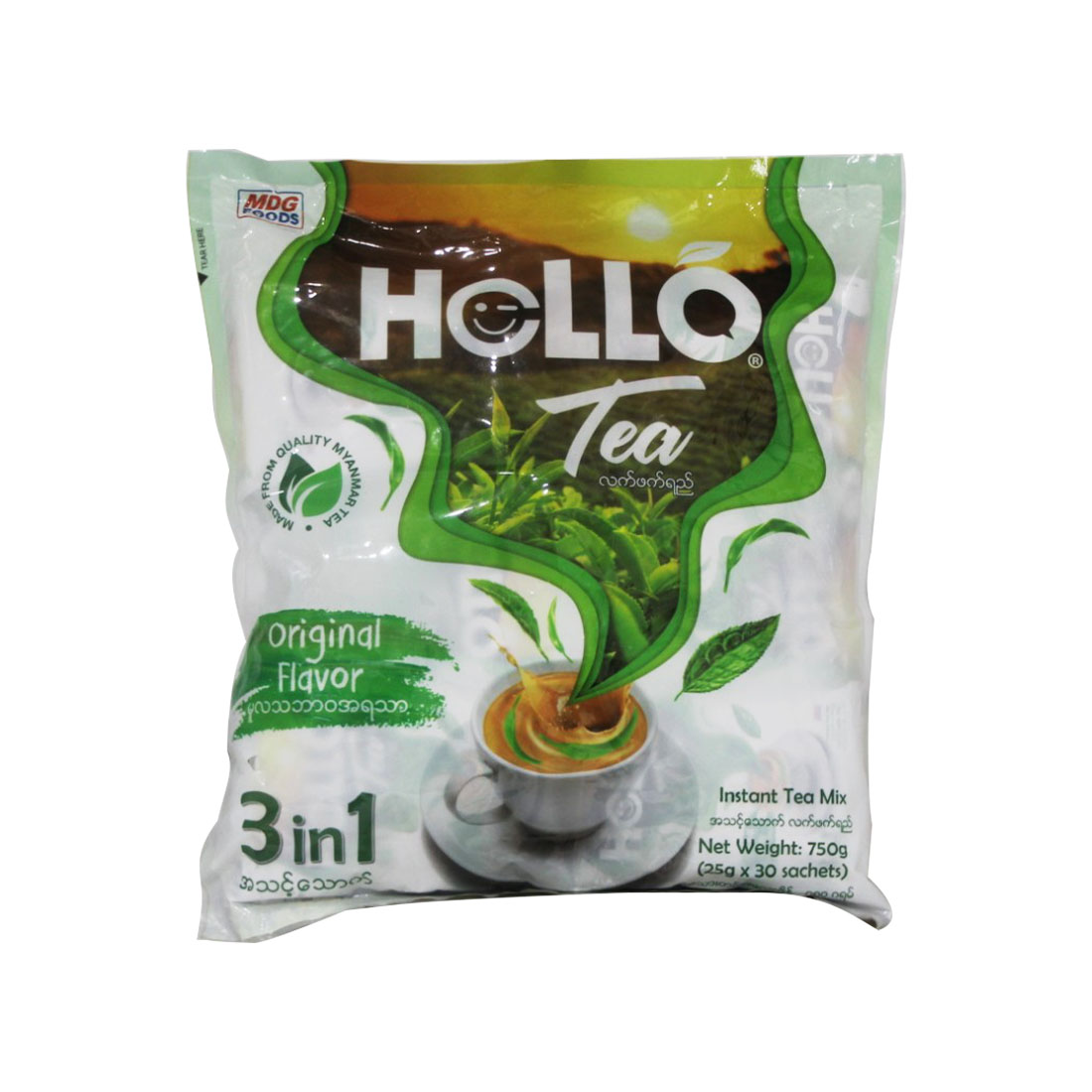 Hello 3 in 1 Tea Mix 25g*30pcs (Original Flavour)