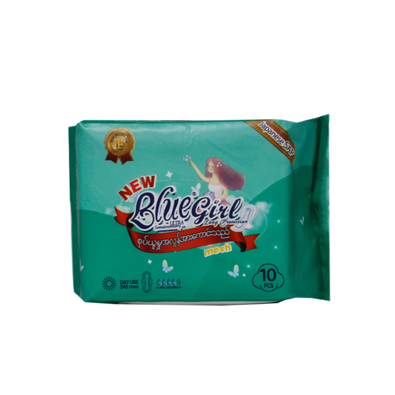 Blue Girl Mesh Day Pad 245mm(10pcs)